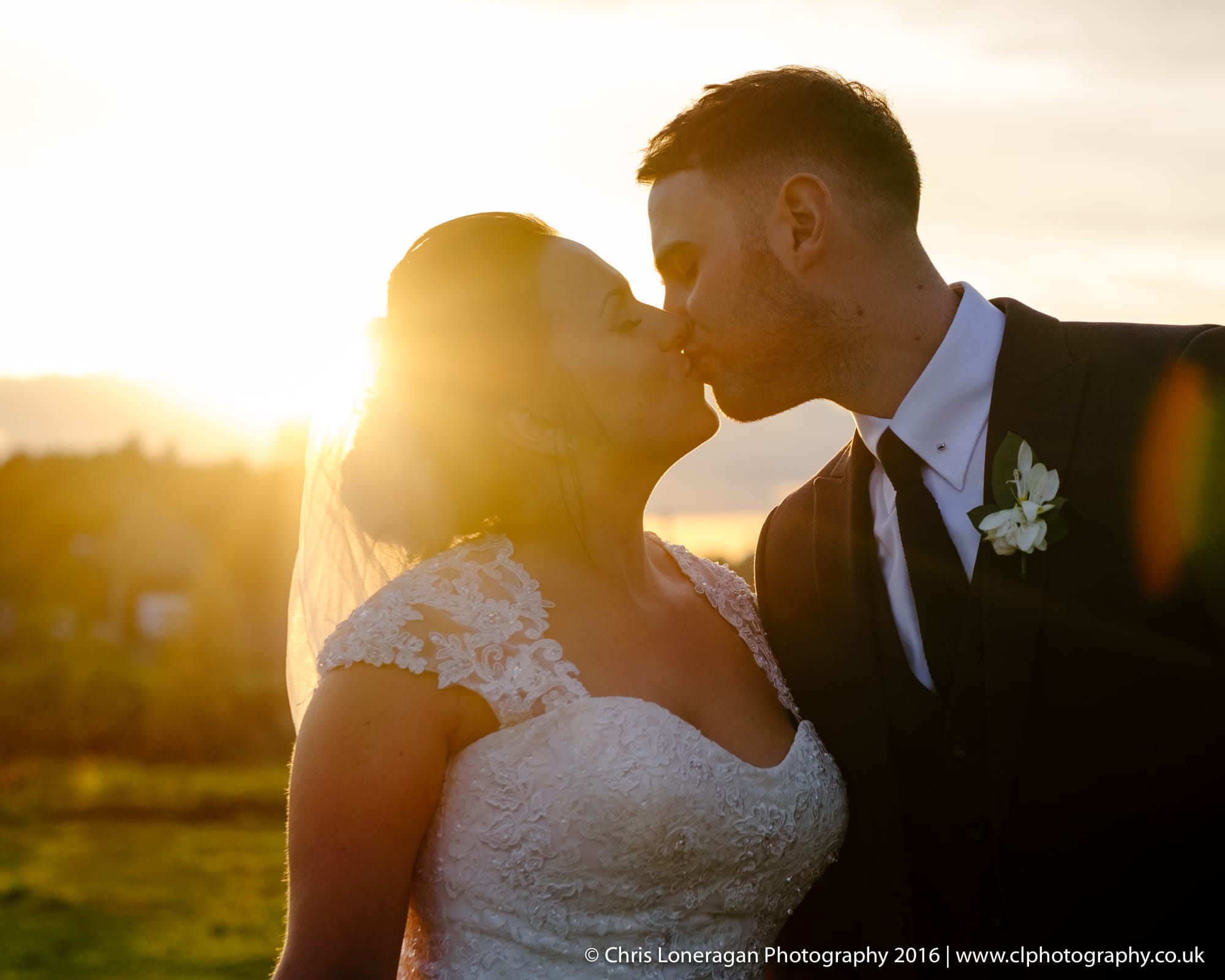 sunset at Peak Edge Hotel wedding by Sheffield Wedding Photographer Chris Loneragan LSWPP-68