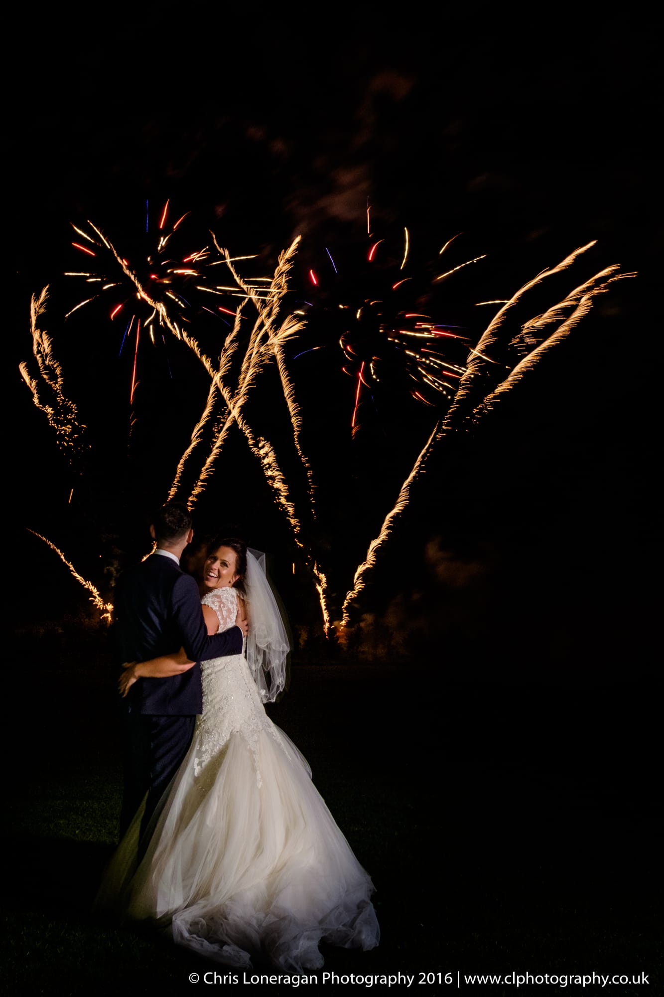 Sheffield wedding photographer fireworks